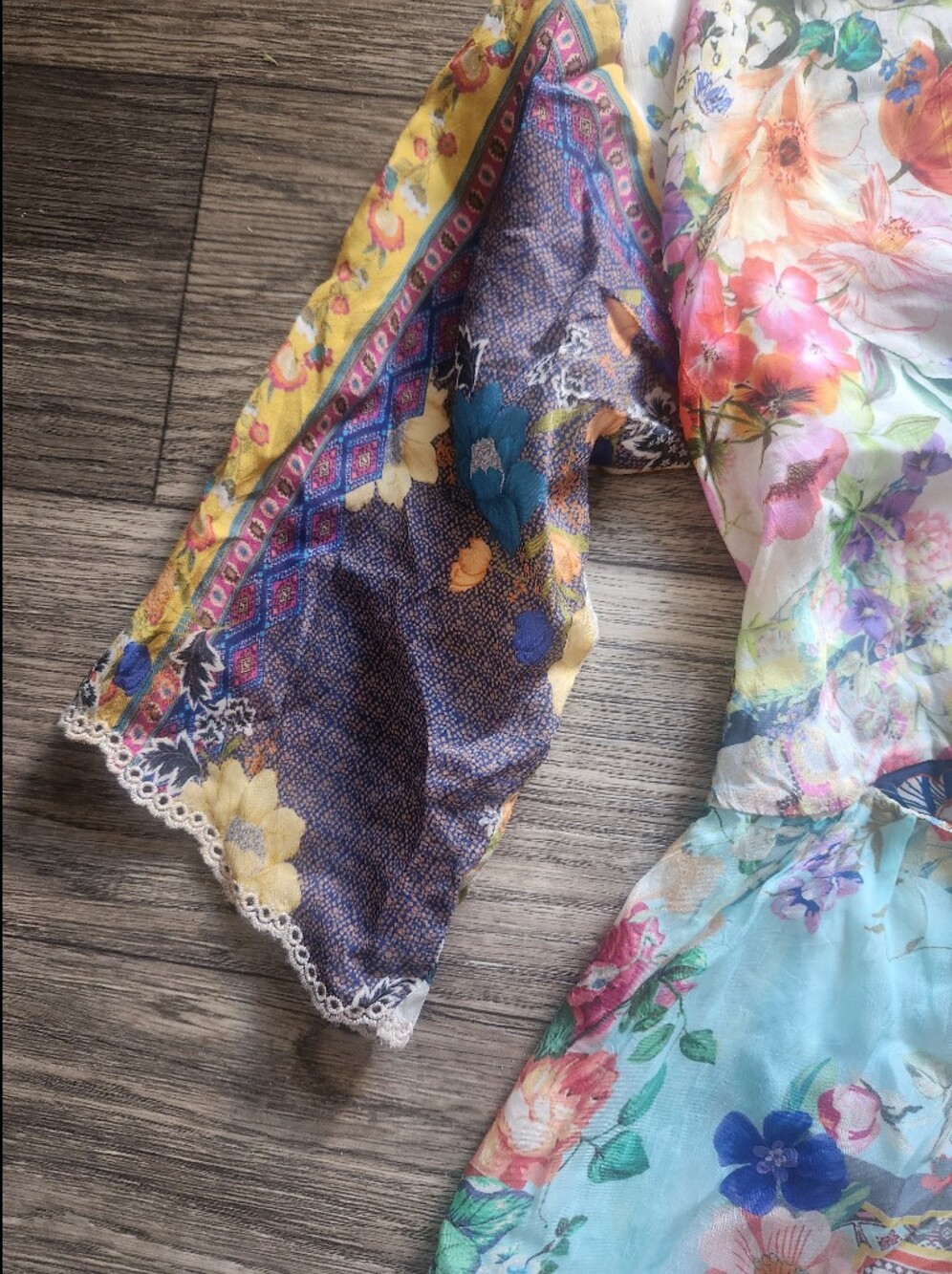 NWT Johnny Was Otti Tia Floral Patchwork Kimono Size Large - Picture 7 of 11